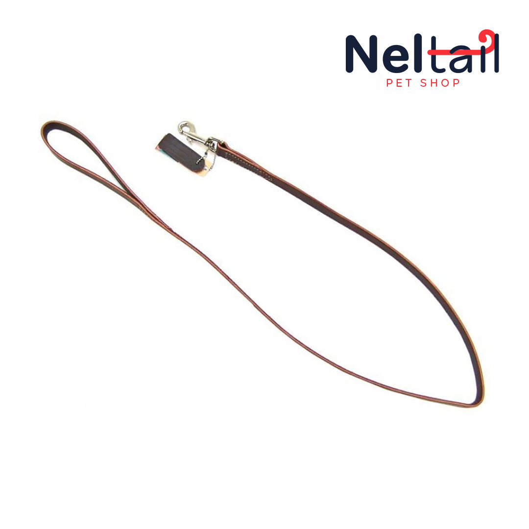 Nel Tail - Leather Lead - 4' Long x 3/4" Wide
