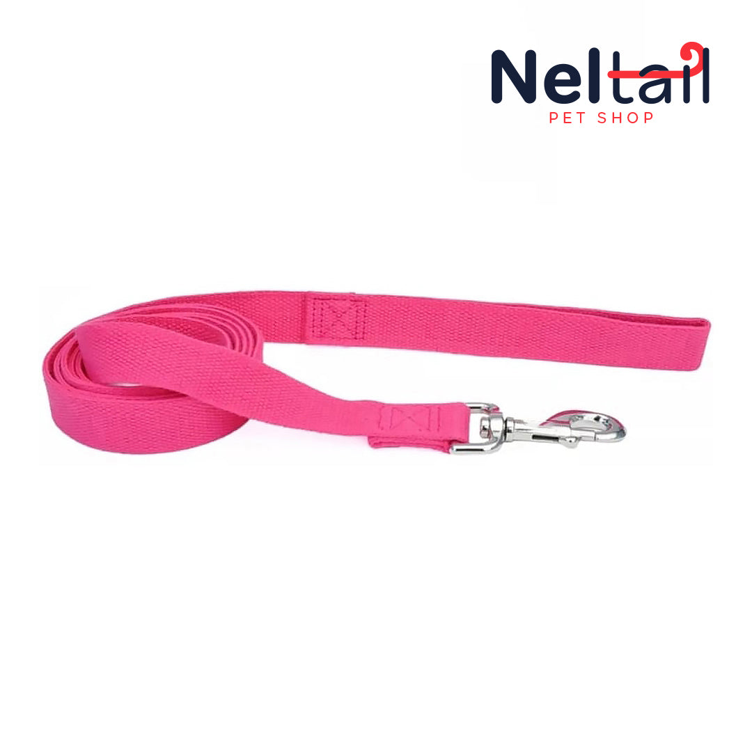 Nel Tail - Dog Lead Fuchsia - 6 feet x 5/8"W