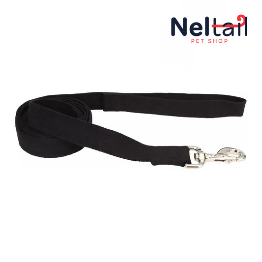 Nel Tail - Dog Lead Onyx Black - 6 feet x 5/8"W