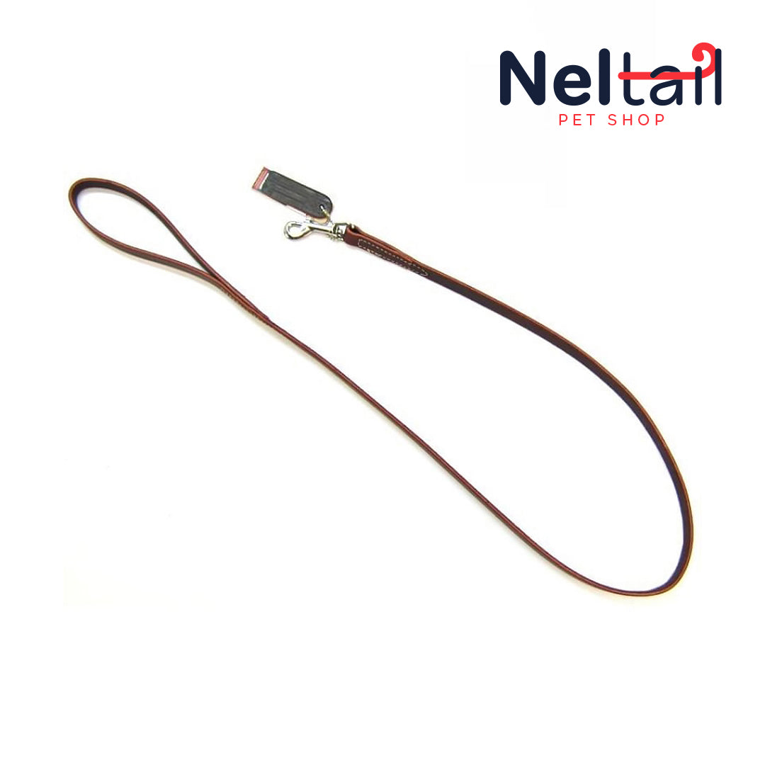 Nel Tail - Leather Lead - 4' Long x 5/8" Wide