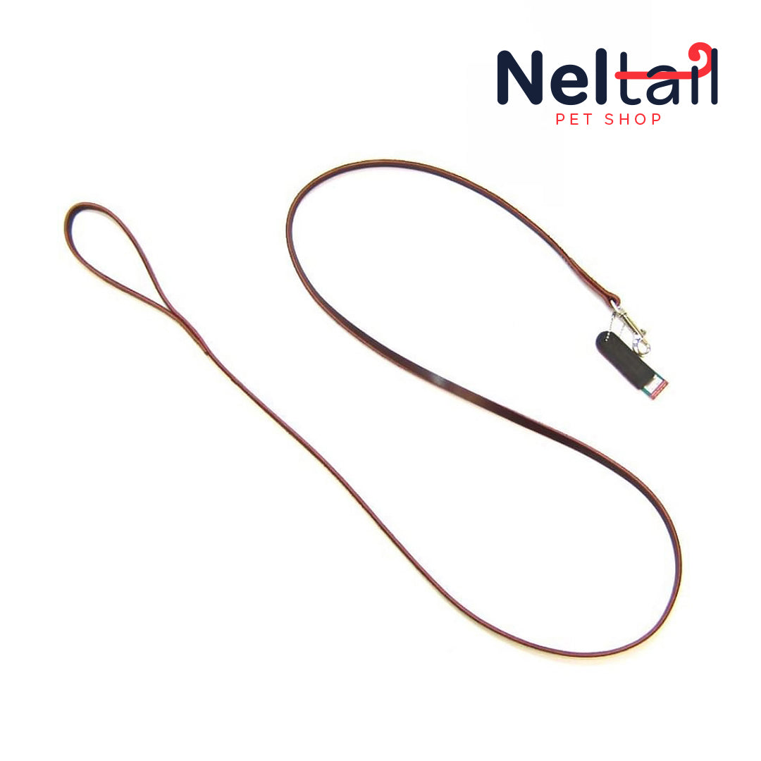 Nel Tail - Leather Lead - 6' Long x 3/8" Wide
