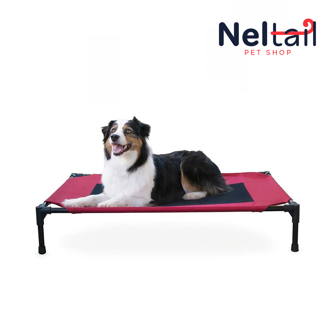 Nel Tail - Dog Bed, Large, Red