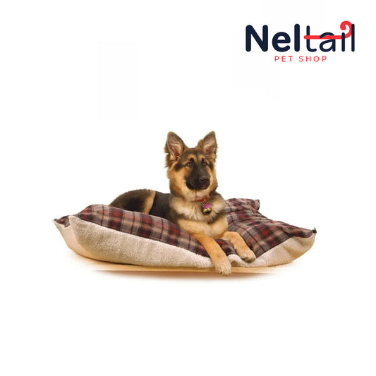 Nel Tail - Flannel Sherpa Bed, Burgundy